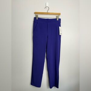 21: Athleta Brooklyn Lined Pant Royal Blue Size 4 28.5” NWT